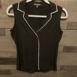 Express sleeveless buttondown
